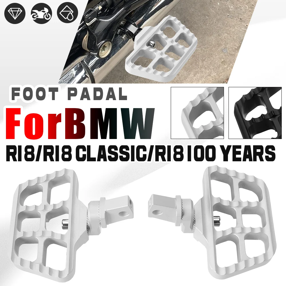 

For BMW R18 r18 R 18 100 Years Classic 1 Pair Front Footrest Motorcycle Foot Controls Adjustable Foot Pegs Pedals Rider Footpegs