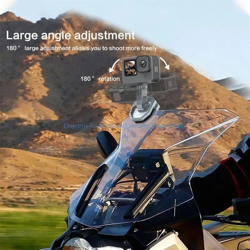 HX6A Strong Grip Camera Mount Stand for Camera Motorbike and EBike Windshield Clip