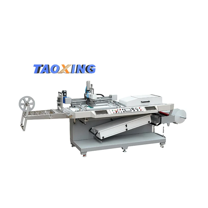 TX-MHS-126 Full Automatic Roll To Roll Silk Screen Ribbon Screen Printing Machine