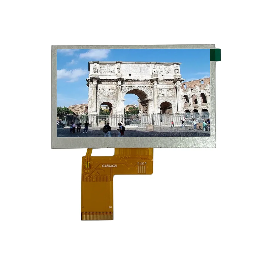 4.3 Inch TFT LCD Display Module 480x272 SPI MCU Interface 40 Pin FPC NV3041 Driver Non Touch Screen for Embedded Projects