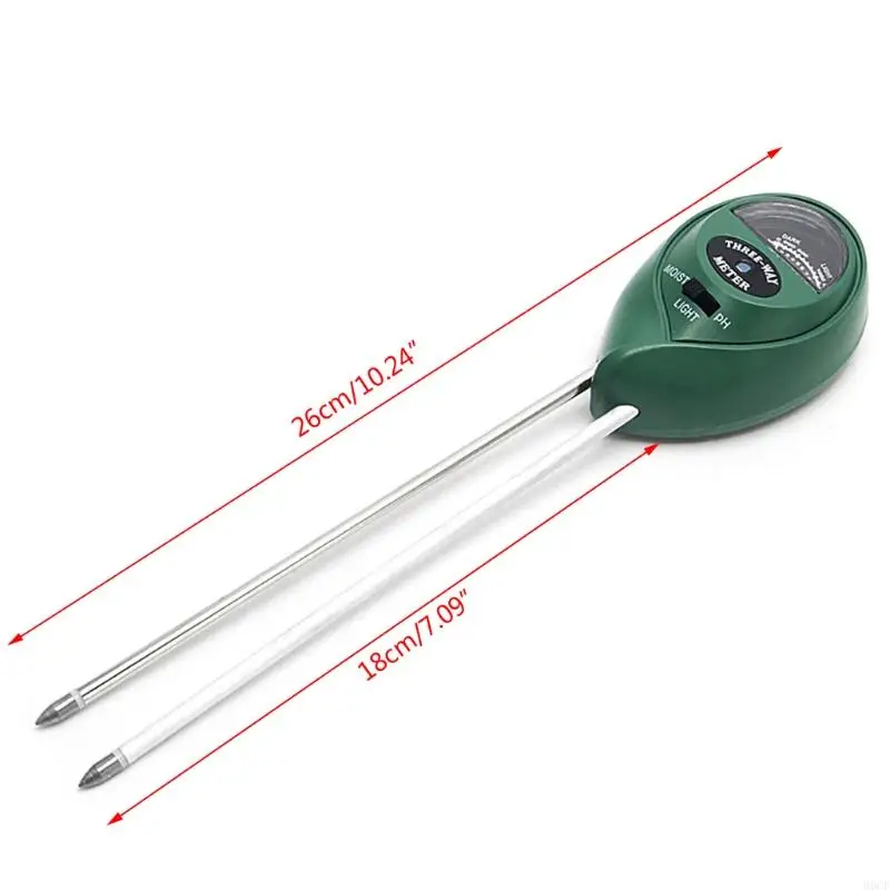 

M6CF 3 in1 Flowers Plant Soil PH Tester Moisture Light Meter hydroponics