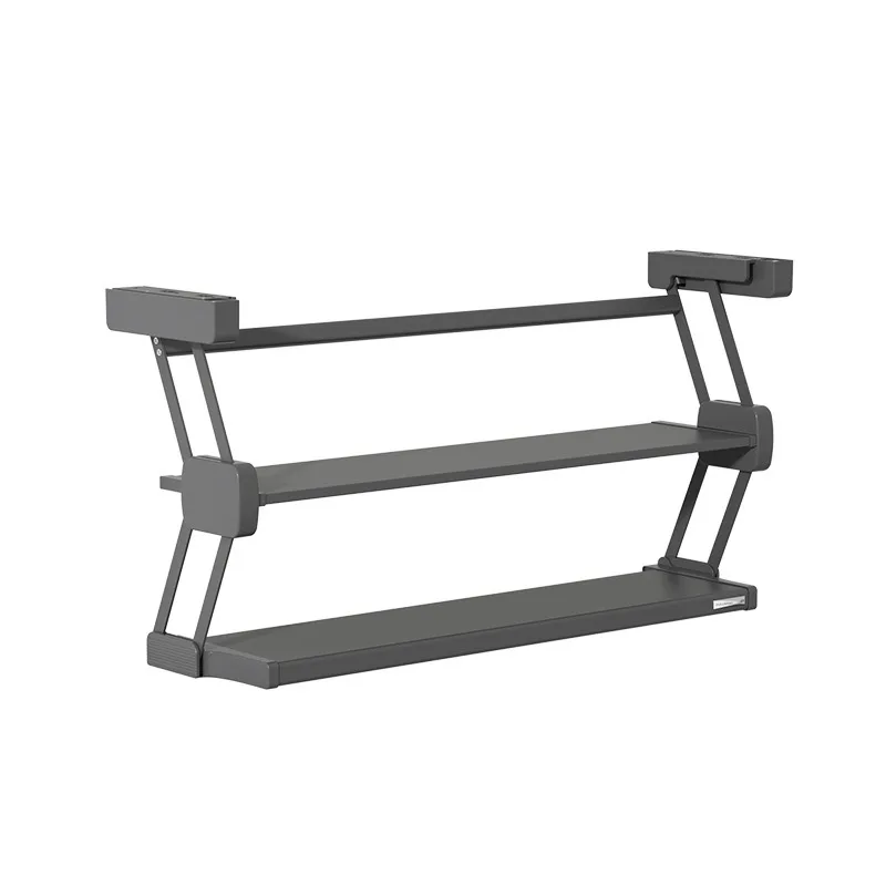 pull-down double-layer folding basket for vegetable preparation ingredients