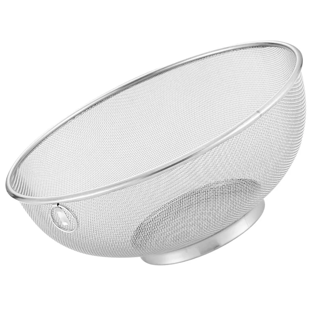 

Stainless Steel Rice Washing Sifter 20CM Drain Basket for Vegetable Fruit Sink Kitchen Multifunctional Basin