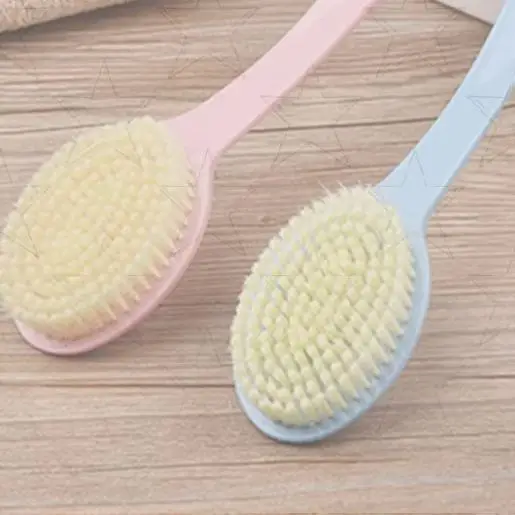 

Soft Body Scrubber Shower Exfoliating Scrubs Long Handle Bath Brush Exfoliator Skin Massager Cleaning Brush Bathroom Accessories
