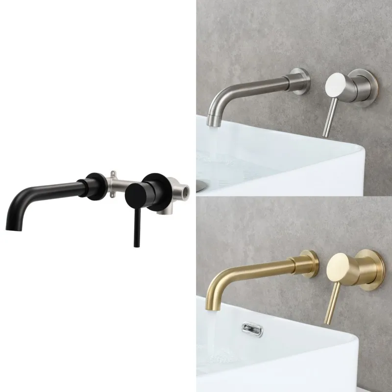 Brush Washroom Faucet Torneiras De Cozinha Para Pia De Banheiro Concealed Household Hot Cold Basin Bathroom Faucet Swivel Spout