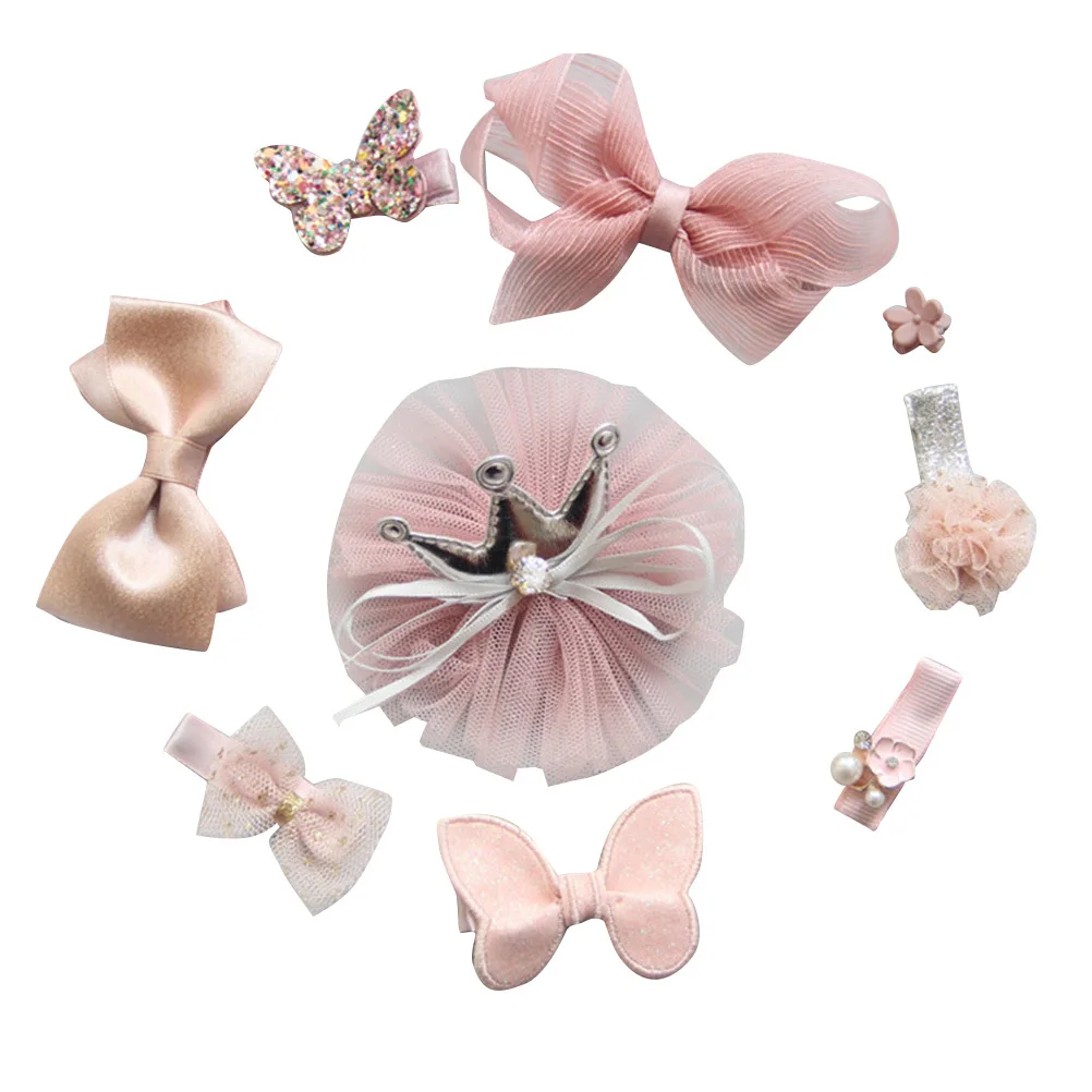 

10Pcs Childrens Hair Clips Bowknot Decoration Set Durable Long Lasting Gift Box for Girls Toddlers Daily Wear Festivals
