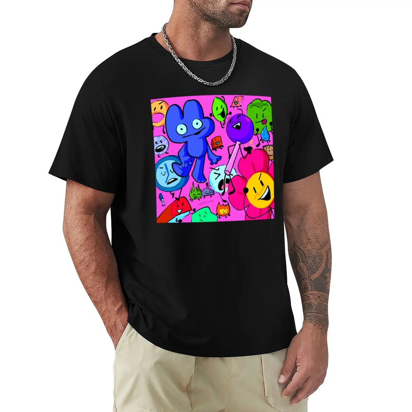 

BFDI Character Mix T-Shirt shirts graphic tee oversizeds boys animal print funny t shirts for men