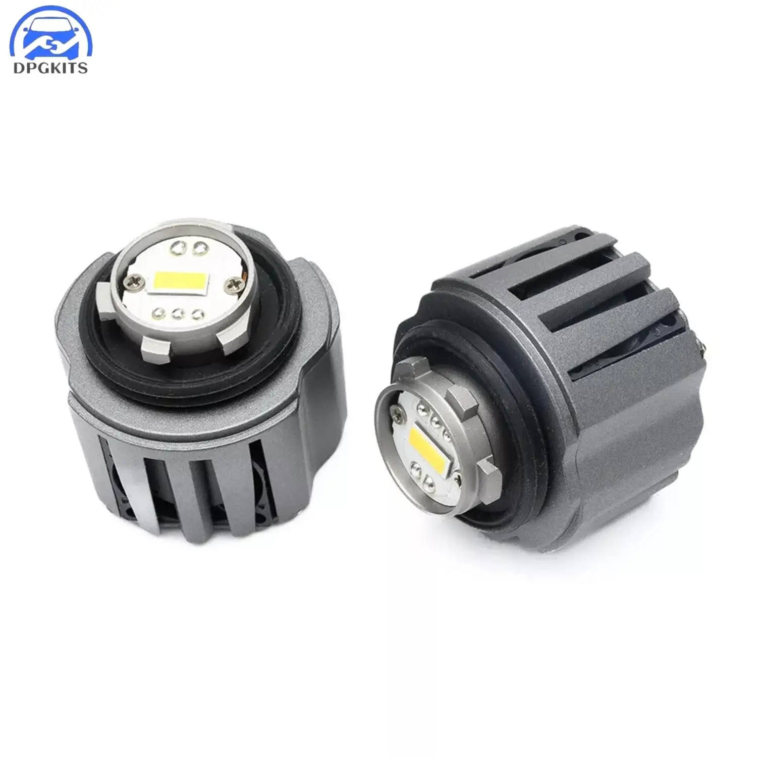 DPGKITS 1Pair L1 L1B Yellow Front LED SMD 7535 Chip Fog Light Canbus Bulb For Toyota RAV4 C-HR Honda Civic CR-V Acura Integra