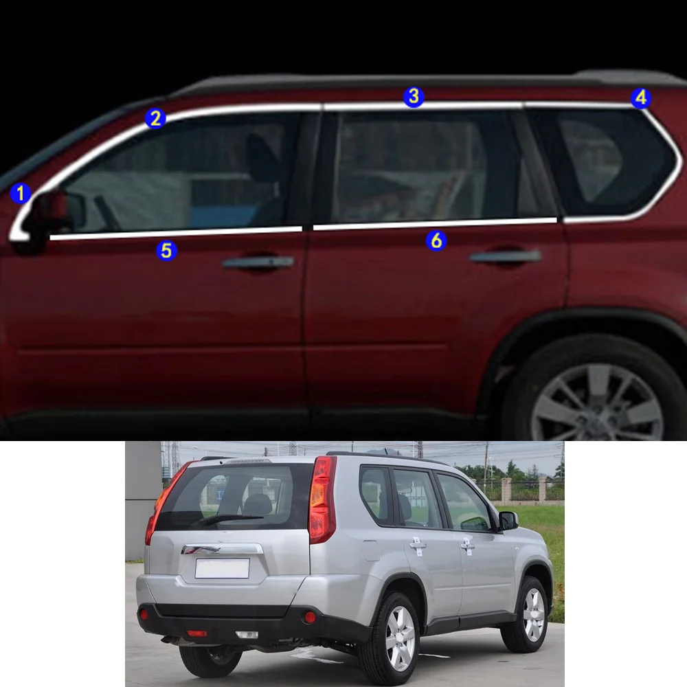 

Для Nissan X-Trail XTrail Rogue T31 2008 2009 2010 2011 2012 2013, наклейка, декоративная стойка, окно, средняя полоса, отделка рамки, капоты