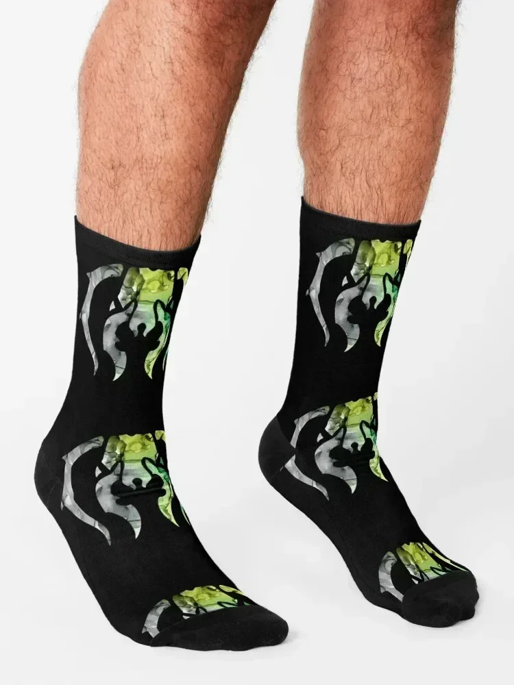 MTG Golgari Swarm Ravnica Guild Insignia Logo Black Background Socks Heating sock Sports Socks Male Women's