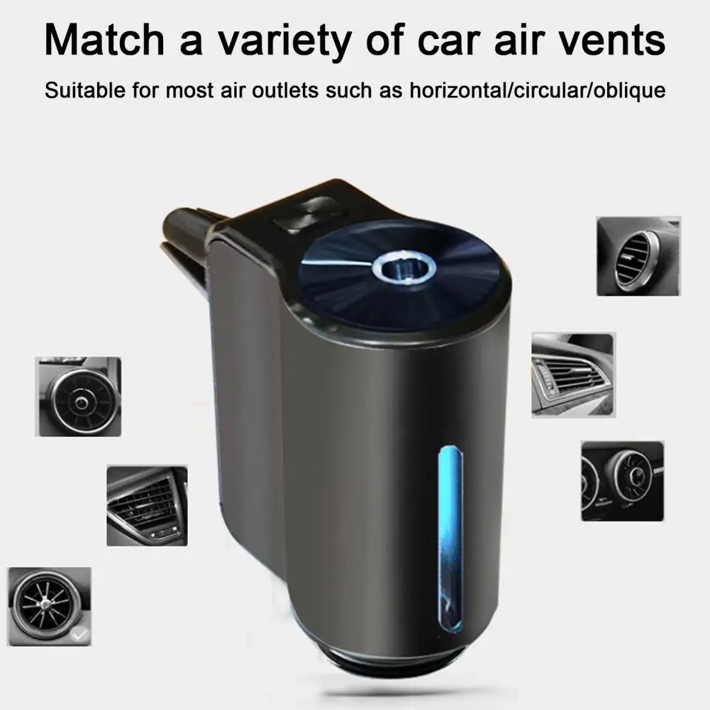 

Car Air Freshener Aluminum Alloy Car Fragrance Diffuser Intelligent Car Air Freshener Diffuser with Adjustable for Compact