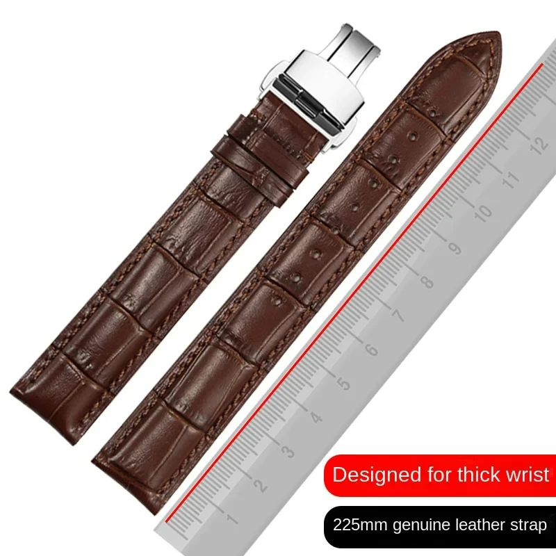 Universal Brand Extended Leather Watch Strap With 12/14/16/18/19/20/21/22/23/24mm