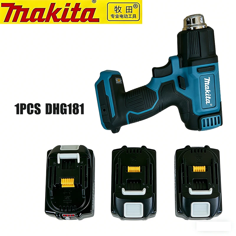 

Battery Makita 18V Hot Air Baking Gun Tools Cordless Heat Gun Air Dryer For Soldering Max 550°C Shrink Film Wireless DHG181