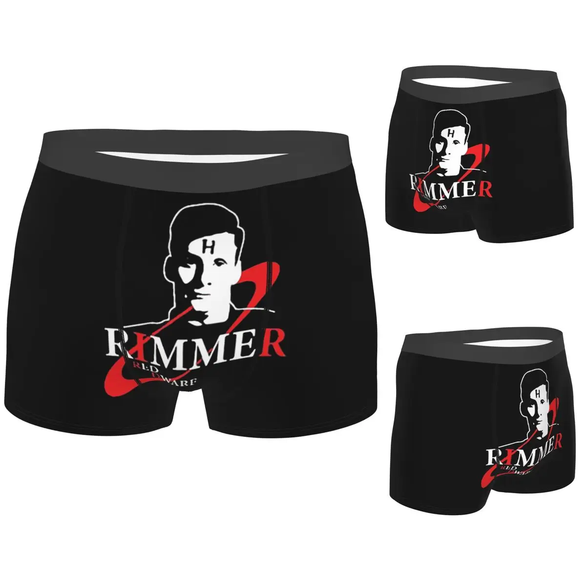 

Boxer Underpants Shorts Arnold Rimmer Red Dwarf Smeg Head Logo Panties Men Breathable Underwear for Homme Man Boyfriend Gifts