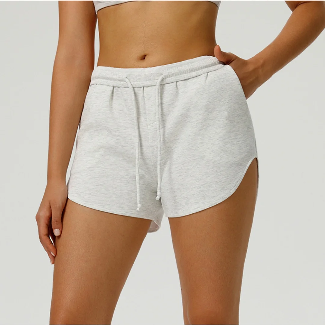 

Шорты для йоги, повседневные свободные спортивные дышащие спортивные штаны для фитнеса, карманы, шнурки для бега, тренировки в тренажерном зале, шорты для йоги для женщин