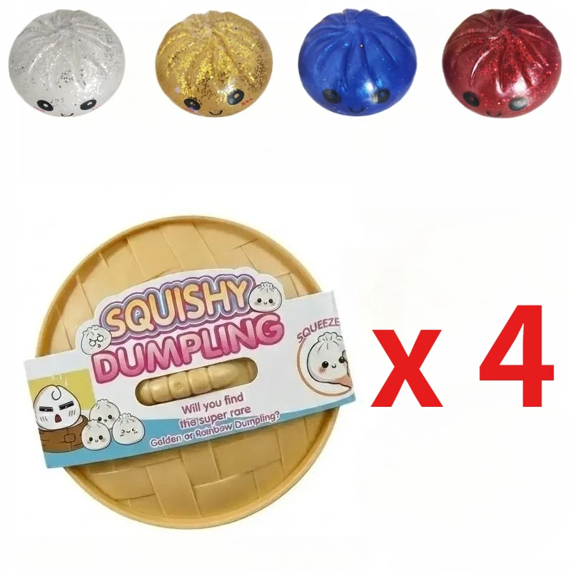 Glanzende Dumpling Kleurrijke Stressballen Paas Cadeaubox Vullers Rekbare Kantoorbureau Decoratieve Dumpling Mysterie Box - afbeelding 1