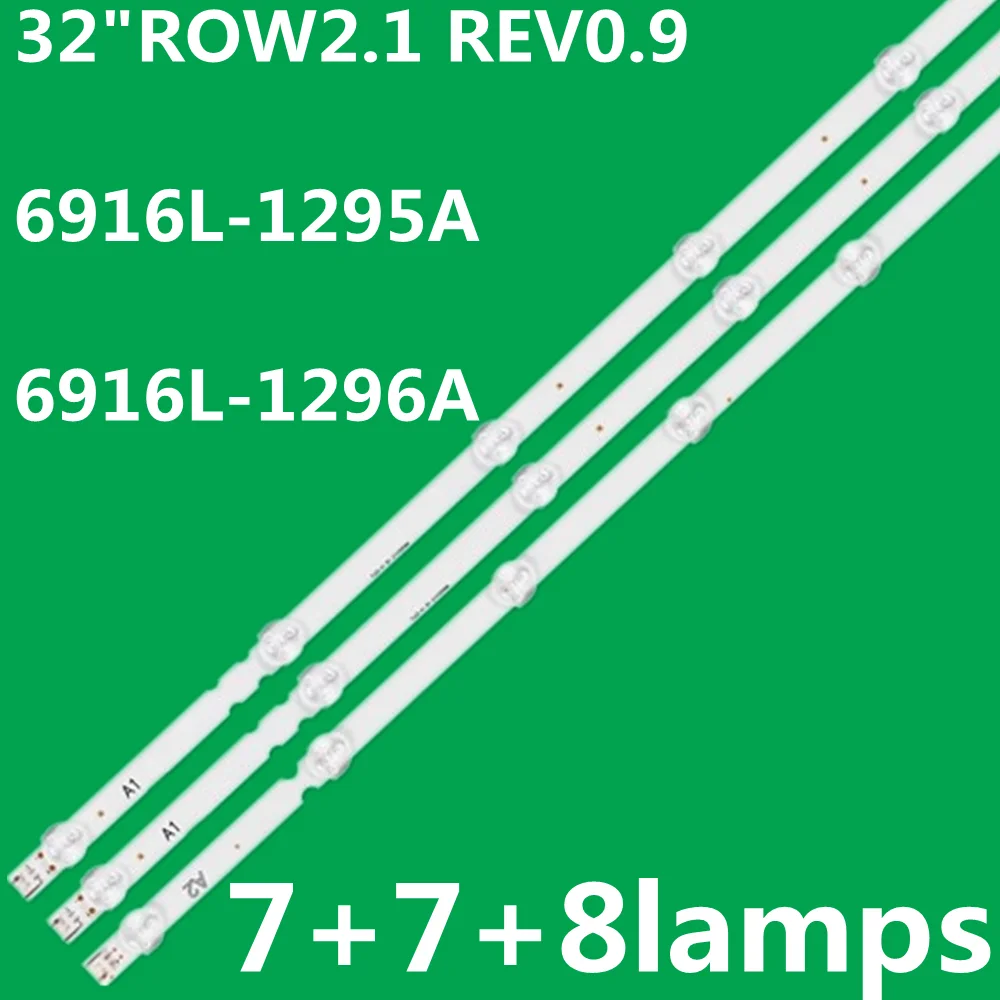 

5set LED Backlight Strip 32''ROW2.1 Rev 0.9 6916L-1439A 6916L-1440A 1437A 1438A 32LN540V 32LN541V 32LA615V 32LA620V 32LA621V
