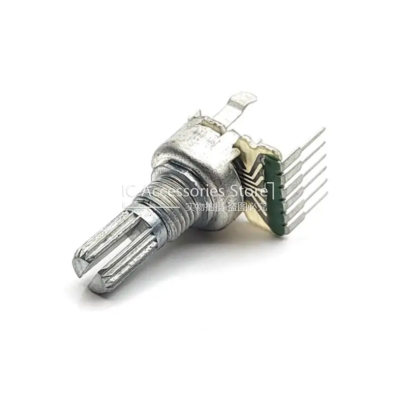 2PCS New 121 Type BCL-3000 Radio Volume Potentiometer 6 Pins Bass B50K B503 Treble B100K B104 Flower Shaft Length 15MM