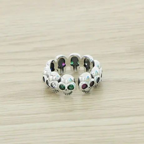 

Cute Pure Silver Colorful Ring Women's 925 Pure Silver Men's Fresh Love Exquisite Open Ring Gift High Grade Silver Jewelry