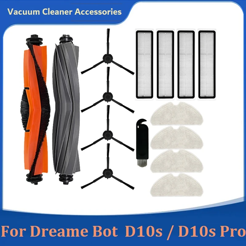 Dreame-ロボット掃除機用のスペアパーツ,ロボット掃除機用のスペアパーツ,ローラー,メインサイドブラシ,フィルター,モップクロス,d10s,d10s pro