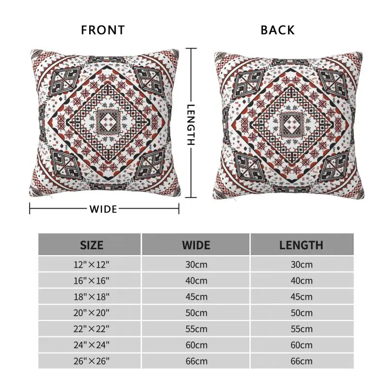 Kabyle Pottery Berber Motifs Nordic Throw Pillow Cover Decoracion Salon Case Boho Imazighen Amazigh Cushions for Sofa