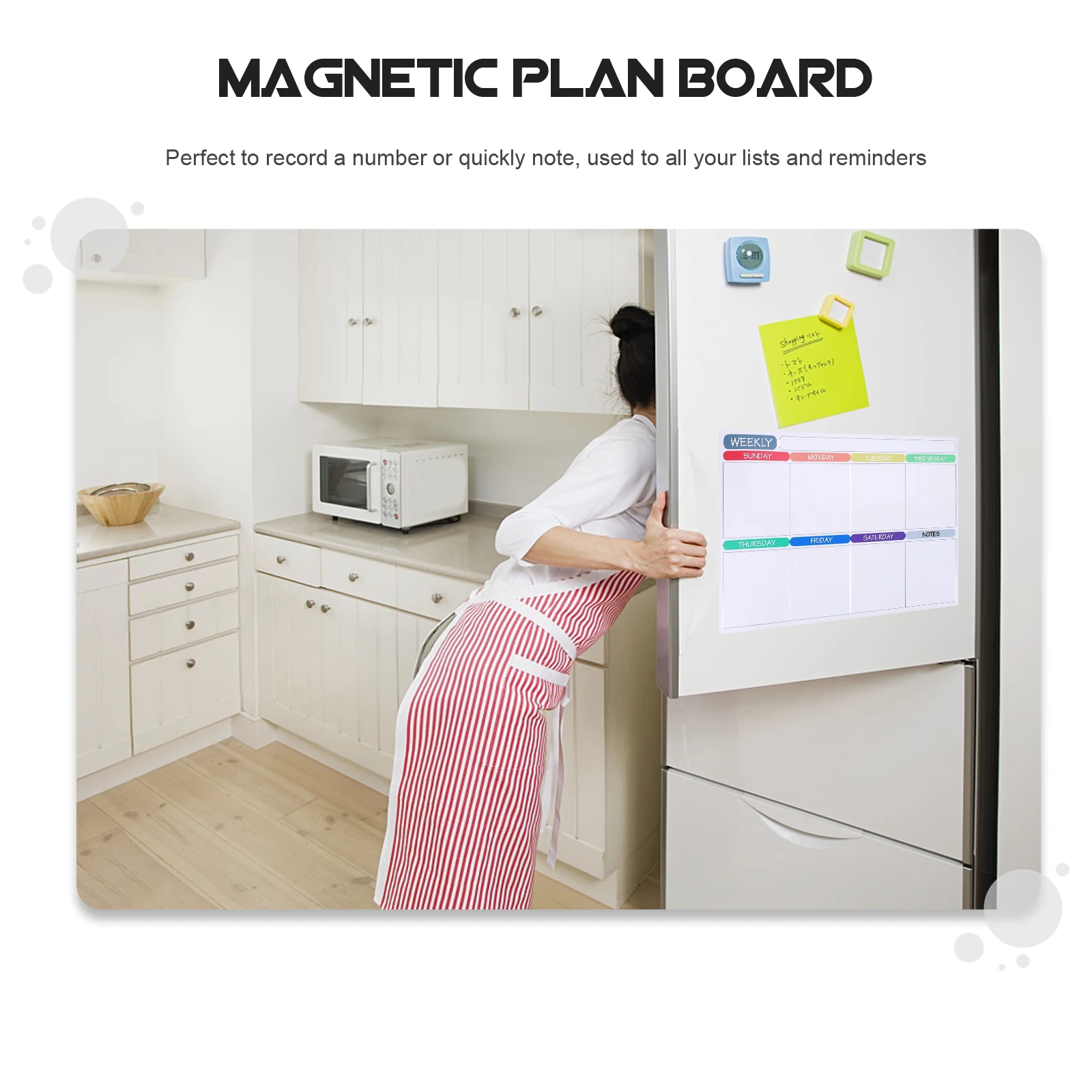 

Magnetic Refrigerator Calendar Whiteboard Weekly Schedule for Fridge Planner Blackboard Dry Erase The Pet Calendars