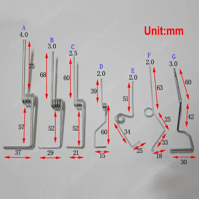 5PCS Landing Gear Steel Wire M4/M3/M2.5/M2.0 Front Wheel Bracket Ring Undercarriage Carrier Holder for RC Model Airplane Glider