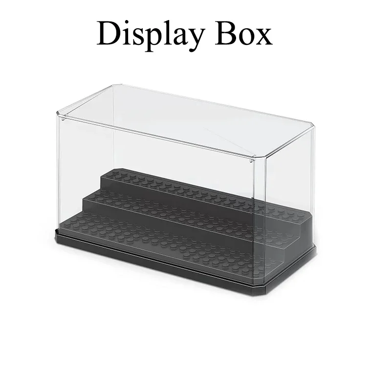 Free Assembly Acrylic Transparent Display Box Building Blocks Dust Cover Figures Dolls Protection Showcase Compatible With Brand