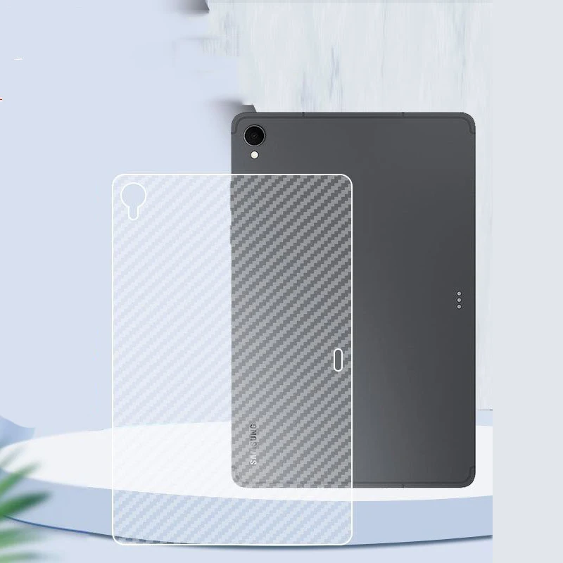 Back Film For Samsung Galaxy Tab S11 A11 Plus Ultra S10Lite Back Screen Protector Transparent Carbon Fiber Film Cover Not Glass