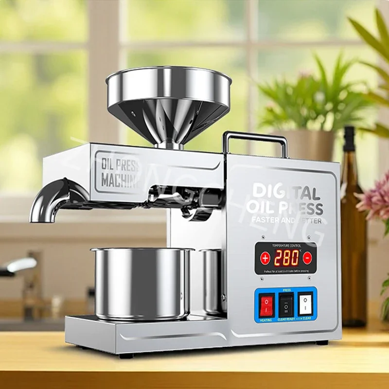 B31 Home Electric Oil Press Machine 220v Stainless Steel Cold/Hot Oil Extractor for Peanut/Sesame/Sunflower Oil Press Machine