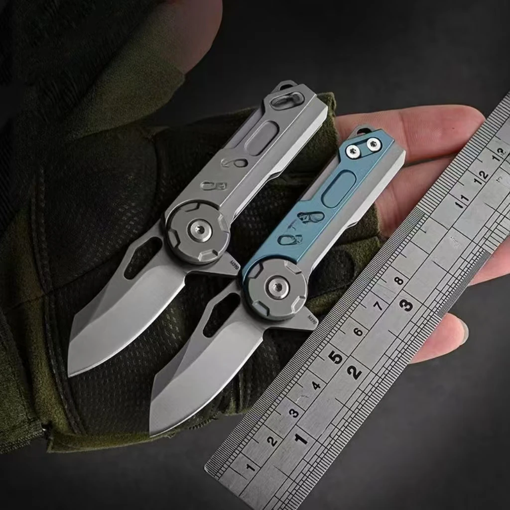 

Mini Folding Knife High Hardness Bearing Quick-opening M390 Steel Carry-on Fruit Knife Keychain Pendant Dismantling Express