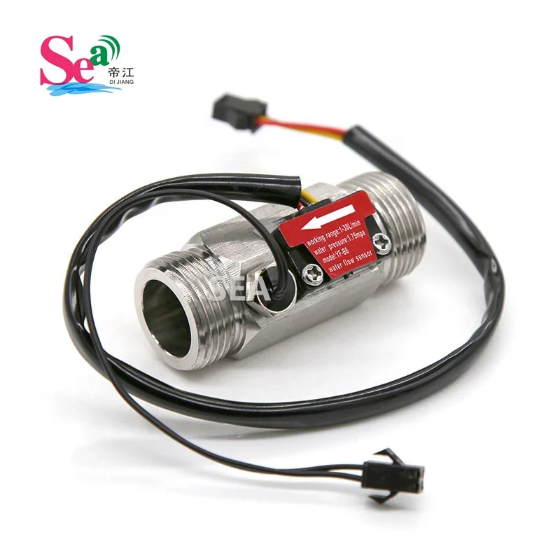 BSP G3/4 Inch Stainless Steel Magnetic Hall Effect Water Pump Flow Rate Meter Sensor Liquid Flow Switch Low Price