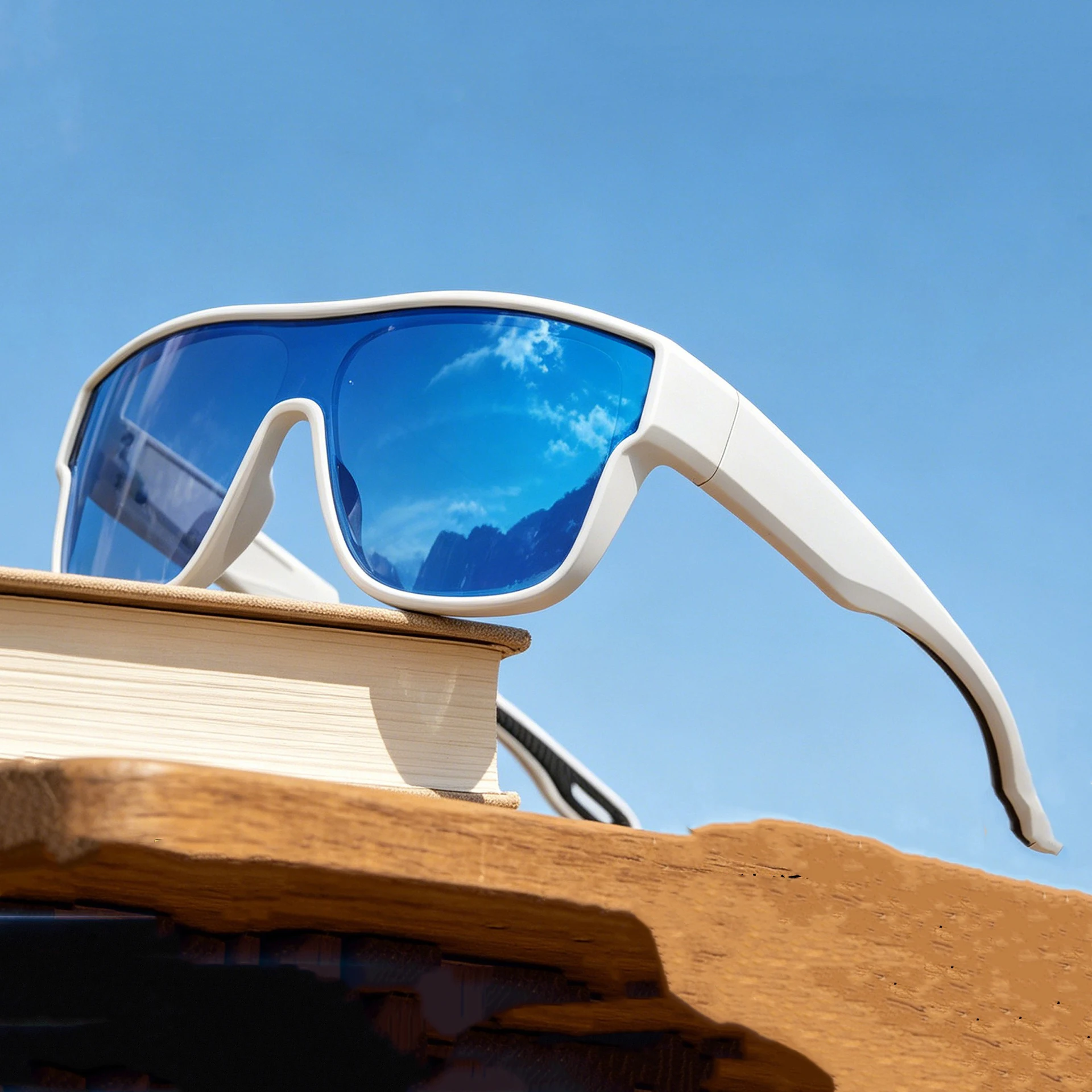 YOOLENS New Arrival TAC Polarized TR90 Fashion Large Frame Set UV400 Anti Glare Driving Beach Sports Unisex Goggles YKT01-02-C4