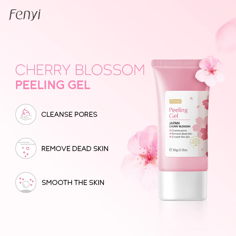 FENYI Japan Cherry Blossom Peeling Gel Exfoliating Cream Remove Dead Skin Face Scrub Deep Cleansing 60g