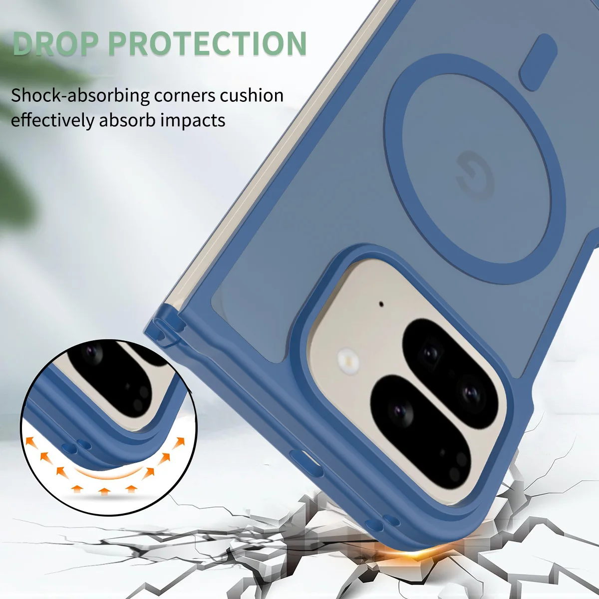 Für Pixel 10 Pro Fold Matte Magnetic Case, kompatibel mit MagSafe Drop Protection Translucent Cover für Google Pixel 10 Pro Fold – Detail 16