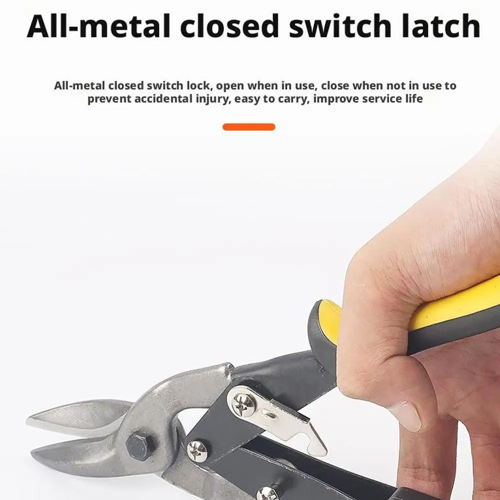 NEUE Multifunktionale Eisen Blatt Schere Luftfahrt Zinn Snips Heavy Duty Chrom Vanadium Stahl Metall Cutter Schere Für Schneiden Blatt – Detail 9