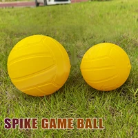 Pelotas de repuesto con punta, Mini voleibol grueso, amarillo, suave y fuerte, con bomba para patio trasero competitivo, césped, playa, juguete, juego de actividades