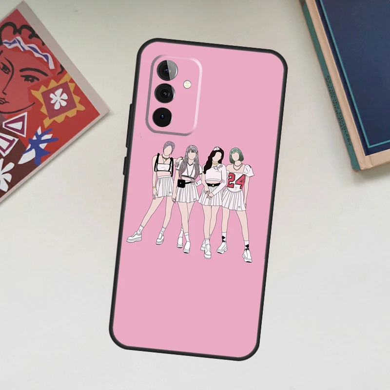 Korean Fashion Girl Kpop Band Case For Samsung Galaxy A52 A53 A54 A12 A13 A14 A32 A33 A34 A23 A24 A72 A73 A51 A71 A15 A25