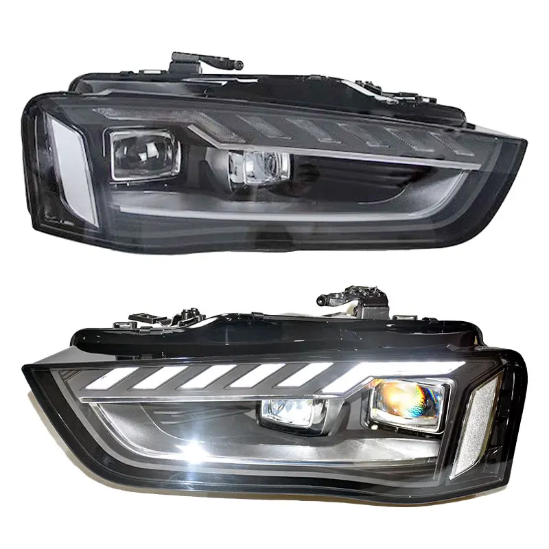 1 pc For Audi A4 2013-2016 B9.5 Design Headlight Assembly Full Emitting Diode Headlights Headlights Audi