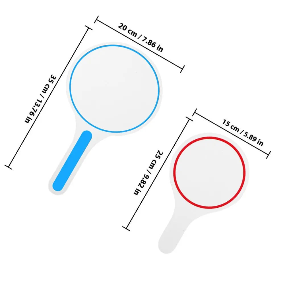 2Pcs Multi-Functional Erasable Whiteboard Paddles Simple Design Long-Lasting DIY Scoring Board Scoreboard Hand Board