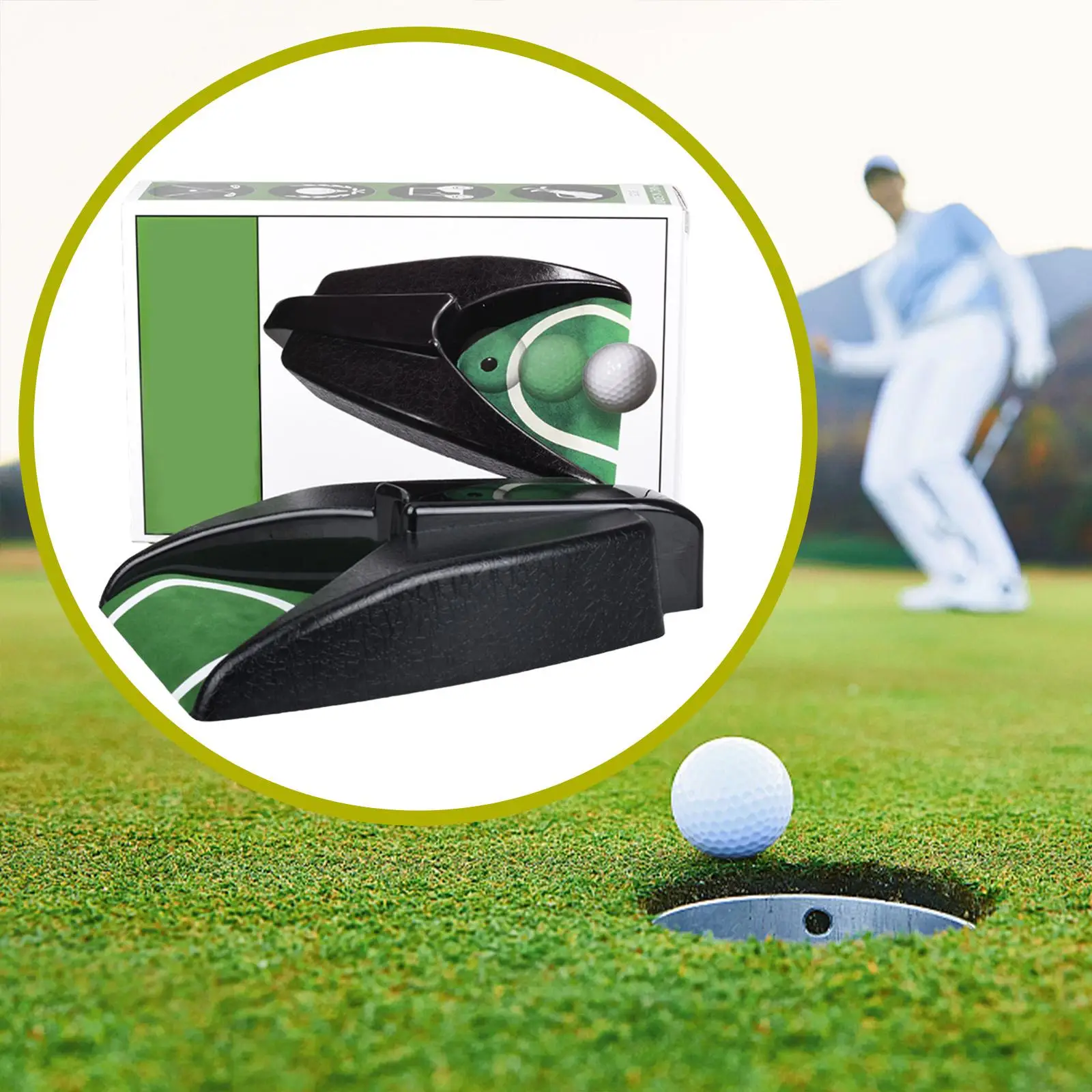 Máquina de retorno de Golf, equipo de entrenamiento resistente, taza de Putting automática, retorno automático para patio trasero, jardín