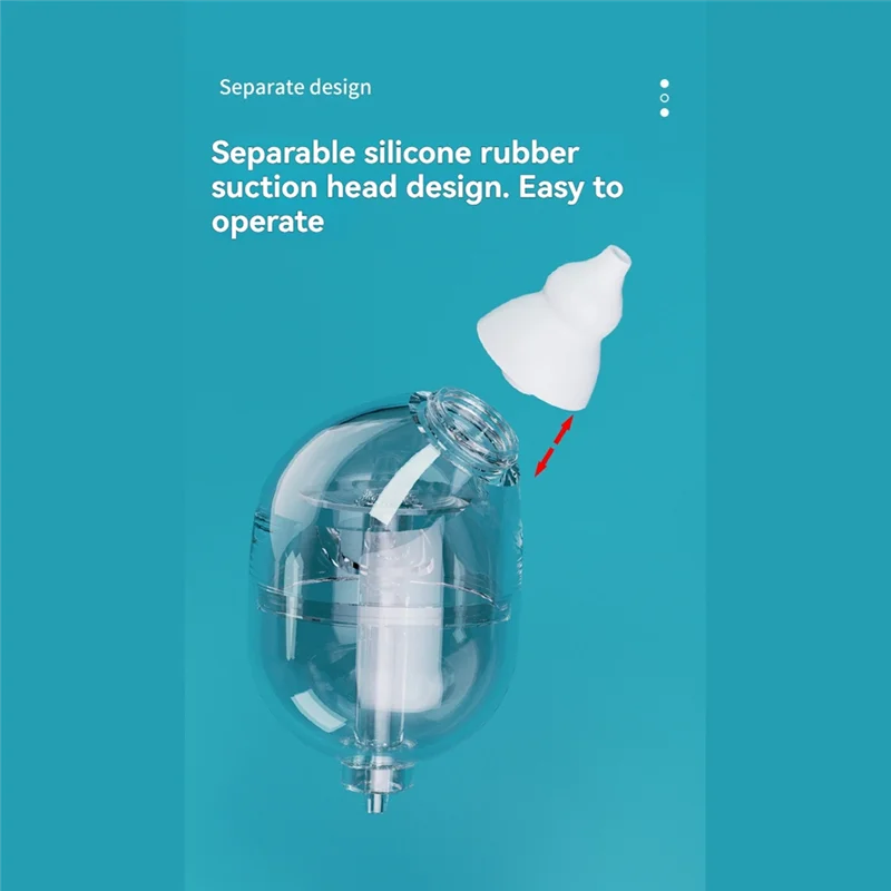 B24C-جهاز شفاط أنف للأطفال قابل لإعادة الشحن، جهاز كهربائي لحديثي الولادة إلى الأطفال الصغار، أبيض #2