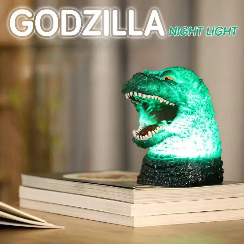 New 3D Godzilla Color Changing Night Light Movie Anime Decoration Scenery Shooting Dinosaur Lamp Wall Lamp Model Gift