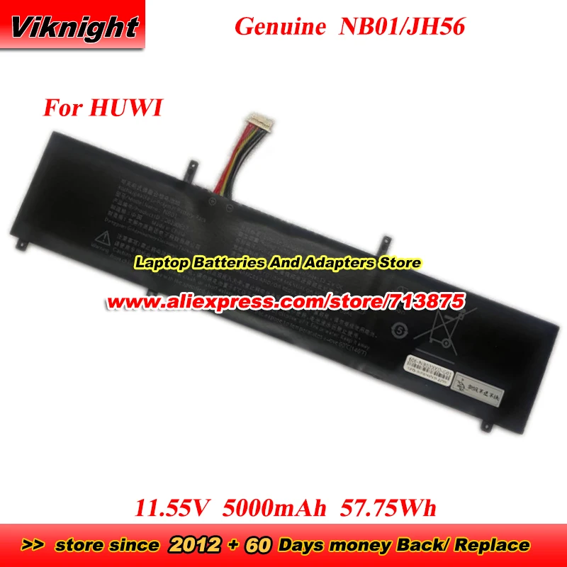 

Genuine NB01 20230617 Battery JH56 20220606 For KUU A4 Blade of Giory MaxBook X15 HUWI Model JH56-B VSAP VNJD-1502 Xiaoxuan Pro
