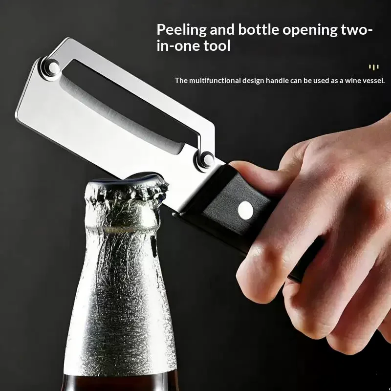 1PC Stainless Steel Flat Edge Peeler Potato Peeler Slicer Knife Watermelon/Melon Grater Kitchen Multi-Purpose Tool​