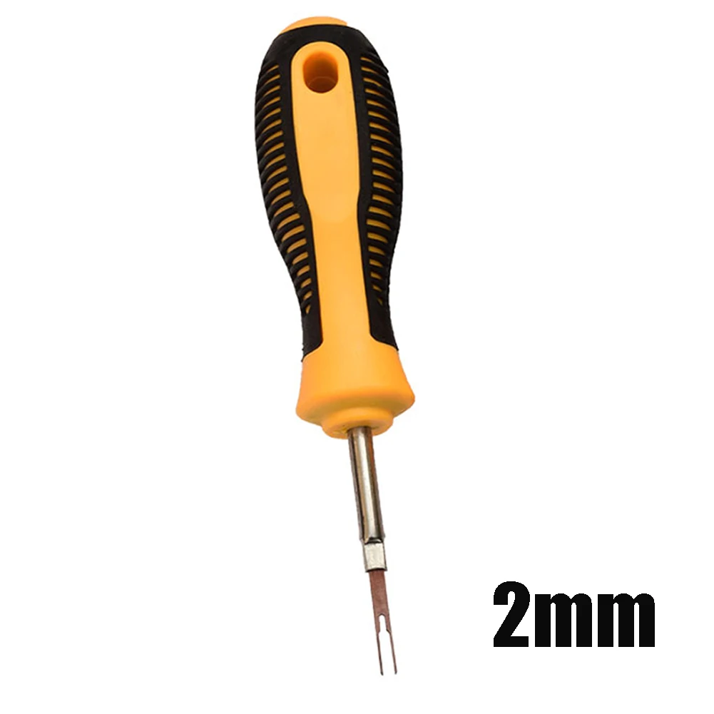 1pc Car Terminal Removal Tool Electrical Wiring Key Pin Extractor Puller 2mm/3mm Car Motorcycle Terminal Block Assemble Repair