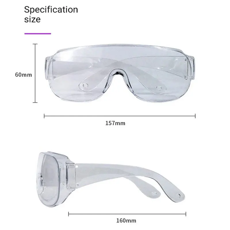 UV Protective Glasses For False Lash Eyelash Extension Safety Ray Protection Wind Dust Proof Unisex Eye Cycling lens UV Goggle