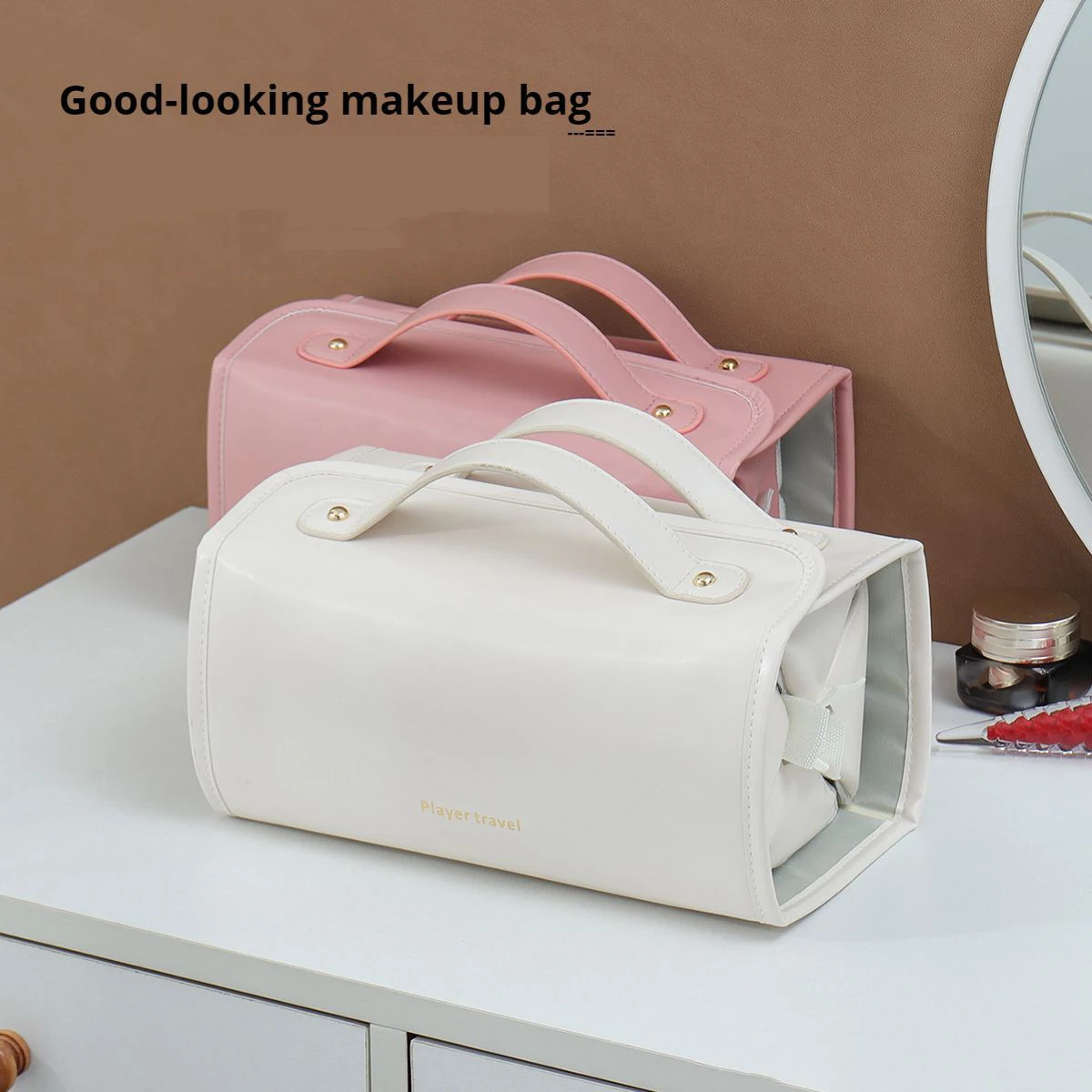 New Cosmetic Bag Large-capacity Waterproof Portable Travel Toiletries Storage Bag Waterproof Cosmetics Storage Box