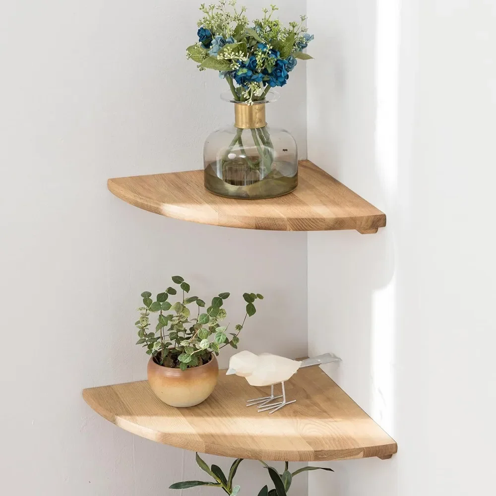 Wand-Eckregal, Ventilator-Trennwand, zum Aufhängen, Holz, Schwimmer, Dekoration, Wandmontage, Buch, Topfpflanzen, Display, Eckregal, Aufbewahrungshalter
