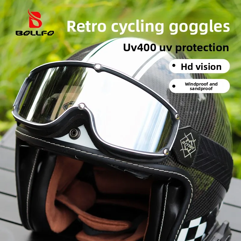 

Очки Dirtbike Ретро ветрозащитные очки для верховой езды Мотоциклетные очки Пылезащитные ветрозащитные солнцезащитные очки для улицы